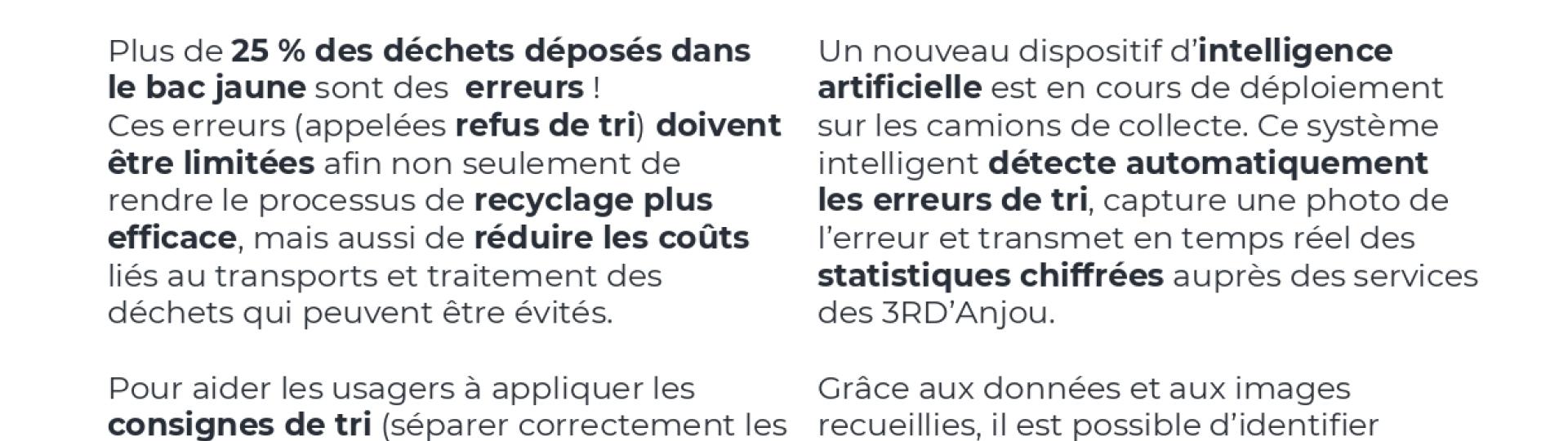 Intelligence artificielle en phase de test dans les camions de collecte des déchets