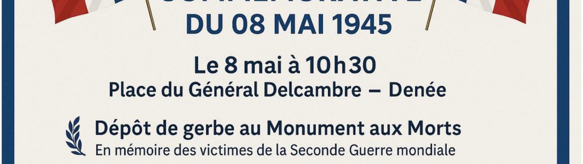 Cérémonie commémorative du 8 mai 1945 Cérémonie commémorative du 8 mai 1945