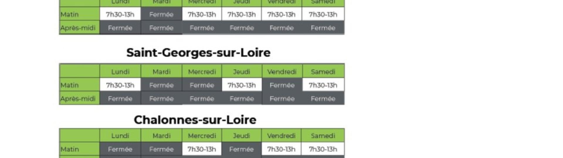 Déchèteries: Horaires fortes chaleurs Déchèteries: Horaires fortes chaleurs