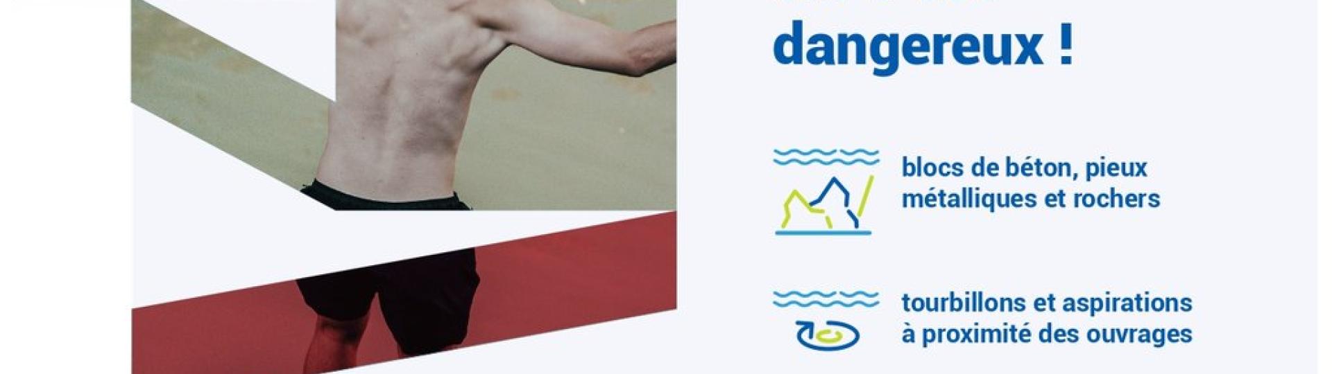 Campagne de prévention : baignade dans les espaces non aménagés