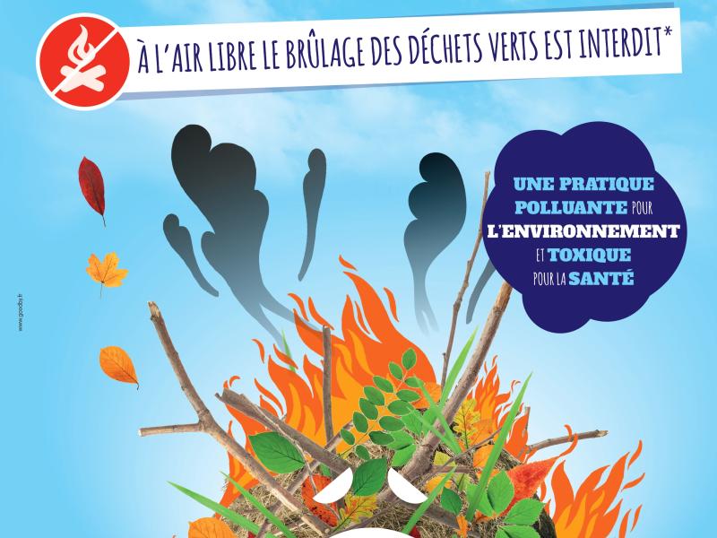 Brûlage des déchets verts : INTERDIT