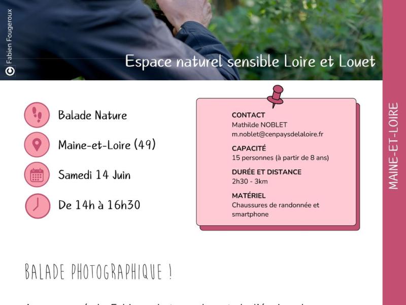 Balade nature et initiation à la photographie