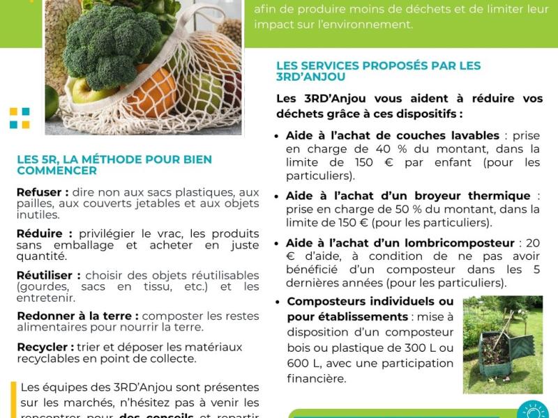 Se mettre au zéro déchet avec les 3RD'Anjou
