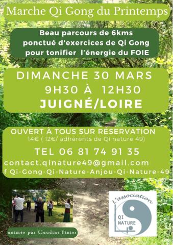 Marche Qi Gong du printemps à Juigné/Loire Marche Qi Gong du printemps à Juigné/Loire