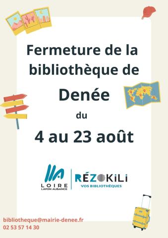 Fermeture bibliothèque Fermeture bibliothèque