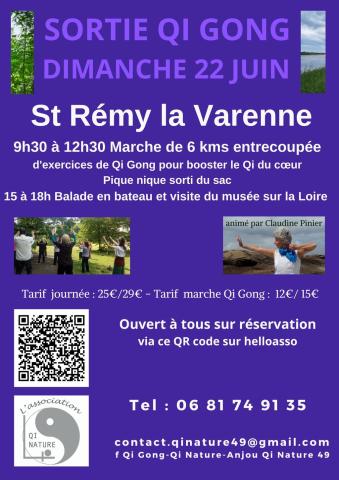 Journée Détente qi gong et bateau sur la Loire à St Rémy la Varenne